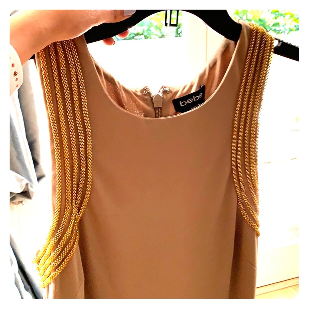 BEBE Beige MIDI Dress